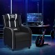 Honhorrs PU Gaming Recliner, 90–160-Degree Backrest with Lumbar Massage, Footrest and Side Pockets