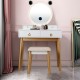 Honhorrs 4-Drawer Vanity with Touch-Dimming Mirror, Three Light Colors and Wireless Audio Speakers