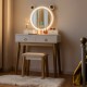 Honhorrs 4-Drawer Vanity with Touch-Dimming Mirror, Three Light Colors and Wireless Audio Speakers