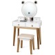 Honhorrs 4-Drawer Vanity with Touch-Dimming Mirror, Three Light Colors and Wireless Audio Speakers