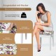 Honhorrs Flip-Mirror Dressing Table, Three Drawers and Separate Storage Box on Solid Wooden Legs
