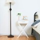 Honhorrs White X-Frame Side Table, Single Drawer and Display Top for Bedside or Living-Room Storage