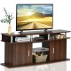 Honhorrs 63-Inch Media Console for TVs up to 70 Inches, Two Cabinets and Removable Center Shelf