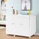 Honhorrs Folding Sewing Workstation, Three Tool Bins and Cabinet Shelves on Lockable Rolling Casters