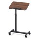 Honhorrs Rolling Overbed Table, Height and Tilt Adjustments with Four Locking Wheels and Side Hook