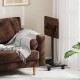 Honhorrs Rolling Overbed Table, Height and Tilt Adjustments with Four Locking Wheels and Side Hook