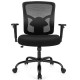 Honhorrs Big-and-Tall Mesh Office Chair, 400-Pound Capacity with Adjustable Lumbar Support and Arms