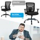 Honhorrs Big-and-Tall Mesh Office Chair, 400-Pound Capacity with Adjustable Lumbar Support and Arms
