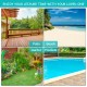 Honhorrs Seven-Position Patio Chaise Lounge, Woven PE Rattan with Cushion Ties and Eight-Leg Support