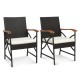 Owlyin Two PE-Rattan Patio Armchairs, Sixteen-Inch Seats with Zippered Cushions and Adjustable Feet