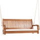 Owlyin Two-Person Eucalyptus Porch Swing, Cushioned Bench with Adjustable Hanging Ropes and Hooks