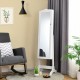 Honhorrs Lockable Jewelry Cabinet and Full-Length Dressing Mirror with Four Adjustable Tilt Angles