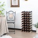 Honhorrs 36-Bottle Stackable Wooden Wine Rack with Modular Sections and Curved Bottle Supports