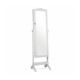 Honhorrs Four-Angle Mirrored Jewelry Armoire, Fourteen LEDs with Ring Storage, Hooks and Two Drawers