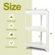 Honhorrs Two Modular Corner Shelves, Six Plastic Storage Tiers with Drainage Holes and Raised Edges