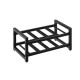 Honhorrs 8-Bottle Two-Tier Metal Wine Rack with Open Display Compartments and Adjustable Feet