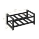 Honhorrs 8-Bottle Two-Tier Metal Wine Rack with Open Display Compartments and Adjustable Feet