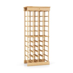 Honhorrs 40-Bottle Modular Wine Rack with Reinforcing Crossbars and Included Anti-Toppling Device