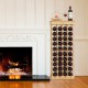Honhorrs 40-Bottle Modular Wine Rack with Reinforcing Crossbars and Included Anti-Toppling Device