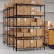 Honhorrs Five-Tier Metal Rack, Adjustable V-Shaped Wire Shelves with Clip Assembly and Anti-Tip Kits
