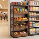 Honhorrs Five-Level Kitchen Storage Rack, Four Pull-Out Baskets with Raised Edges and Leveling Feet