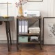 Rolling Kitchen Storage by Honhorrs, Three Shelves with Ten Utensil Hooks and Four Swivel Wheels