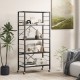 Honhorrs 5-Tier Folding Shelving Unit with 13 Shelf Positions, Caster Wheels and Wheel Locks