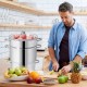 Honhorrs Stainless Steel Steam Juicer, Eleven-Quart Upper Colander with Glass Lid and Loop Handles
