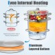 Honhorrs Stainless Steel Steam Juicer, Eleven-Quart Upper Colander with Glass Lid and Loop Handles