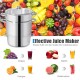 Honhorrs Stainless Steel Steam Juicer, Eleven-Quart Upper Colander with Glass Lid and Loop Handles