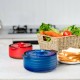 Honhorrs Ceramic Cooking Pot and Lid Set with Insulated Handles and Raindrop-Pattern Lid Interior