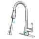 Honhorrs Touchless Kitchen Faucet with 16-Inch Pull-Out Sprayer, 3 Water Modes and 360-Degree Swivel