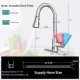 Honhorrs Touchless Kitchen Faucet with 16-Inch Pull-Out Sprayer, 3 Water Modes and 360-Degree Swivel