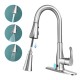 Honhorrs Touchless Kitchen Faucet with 16-Inch Pull-Out Sprayer, 3 Water Modes and 360-Degree Swivel