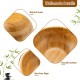 Honhorrs Eight-Piece Bamboo Salad Serving Set: Large Sharing Bowl, Individual Bowls, Spoon and Fork