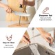 Honhorrs Fifteen-Piece Kitchen Knife Block Set, Hammered Blades with Hardwood Handles and Sharpener