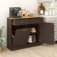 Tilt-Out Kitchen Trash Cabinet by Honhorrs — Pine Countertop, Two Drawers and an Adjustable Shelf