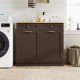 Tilt-Out Kitchen Trash Cabinet by Honhorrs — Pine Countertop, Two Drawers and an Adjustable Shelf