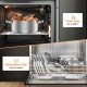 Honhorrs 7-Piece Stainless Steel Cookware Set with 3 Covered Pots, 9.5-Inch Fry Pan and Glass Lids