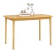 Honhorrs 48-Inch Dining Table, Rubberwood Legs and Veneer Top with Rounded Corners and Crossbracing