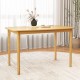 Honhorrs 48-Inch Dining Table, Rubberwood Legs and Veneer Top with Rounded Corners and Crossbracing
