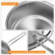 Honhorrs 12-Piece Stainless Steel Cookware Set with Aluminum-Core Bases and Tempered Glass Lids