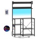 Honhorrs Five-Tier Kitchen Baker's Rack, RGB Shelf Lighting and AC, USB and USB-C Charging Station