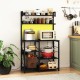 Honhorrs Five-Tier Kitchen Baker's Rack, RGB Shelf Lighting and AC, USB and USB-C Charging Station