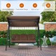 Honhorrs Three-Seat Porch Swing, Removable Adjustable Canopy and Cushions with 710-Lb Total Capacity