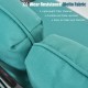 Honhorrs Two-Piece Patio Loveseat and Coffee Table, Padded Bench with a Honeycomb-Pattern Tabletop