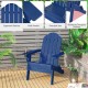 Honhorrs Folding PE Patio Armchair, Built-In Cup Holder and Wide Seat with Stainless Steel Fasteners