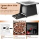 Honhorrs 35-Inch Propane Fire Table, Wicker-Look Exterior with Burner Lid, Lava Rocks and PVC Cover