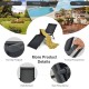 Honhorrs Two Folding Patio Chaise Chairs, Five Backrest Settings and Two Footrest Positions on Steel