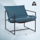 Honhorrs Two Sling Patio Lounge Chairs, Deep Seats with Strap-Fixed Cushions and Reinforced Frames